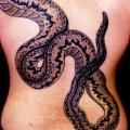 Schlangen Rücken tattoo von Chapel Tattoo
