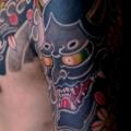 Shoulder Japanese Demon tattoo by Chapel Tattoo
