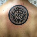 Back Geometric tattoo by Bodliak Tattoo