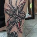 Fantasy Foot Leg Flower Ankle tattoo by Bodliak Tattoo