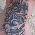 Biomechanical Neck tattoo by Bodliak Tattoo