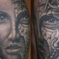 Shoulder Fantasy Women tattoo by Bodliak Tattoo