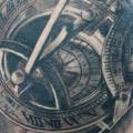 tatuaggio Realistici Orologio di Herzstich Tattoo