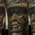 Arm Realistic Warrior tattoo by Domantas Parvainis