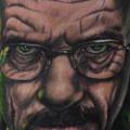tatuaje Brazo Realista Breaking Bad por Jamie Lee Parker