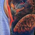 tatuaje Hombro Realista Águila por Jamie Lee Parker