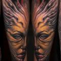 Arm Fantasy Devil tattoo by Pawel Skarbowski