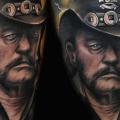 Arm Portrait Realistic Lemmy tattoo by Pawel Skarbowski
