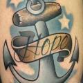 Arm Anker tattoo von Powerline Tattoo