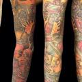 tatuaggio Fantasy Robò Manica di Powerline Tattoo