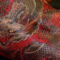 รอยสัก ญี่ปุ่น หลัง มังกร โดย RG74 tattoo
