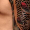 Schulter Japanische Karpfen tattoo von RG74 tattoo