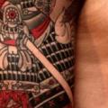 tatuaje Hombro Samurai por RG74 tattoo