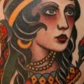 Shoulder Old School Gypsy tattoo by RG74 tattoo