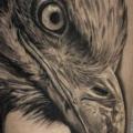 Shoulder Realistic Eagle tattoo by Nikita Zarubin