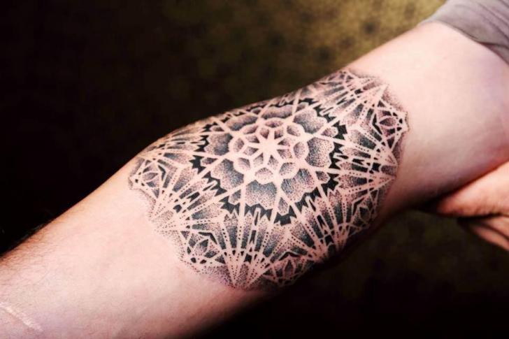 Arm Dotwork Tattoo by Fade Fx Tattoo
