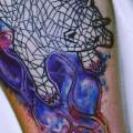 Arm Bear tattoo by Thomas Sinnamond