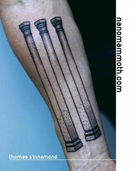 Arm Optical Tattoo by Thomas Sinnamond