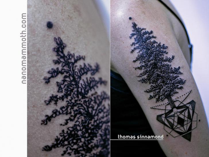 Tatuaje Brazo Árbol por Thomas Sinnamond