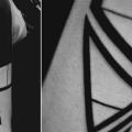Shoulder Geometric Abstract tattoo by Thomas Sinnamond