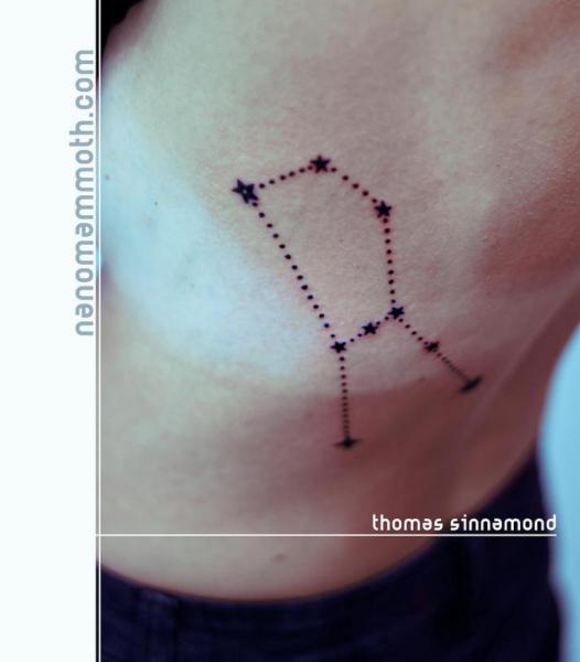 Side Star Tattoo by Thomas Sinnamond