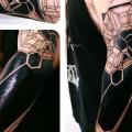 Geometric Sleeve tattoo by Thomas Sinnamond