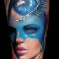 Arm Auge Frau tattoo von Dave Paulo