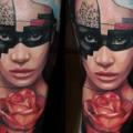 Arm Flower Women tattoo by Dave Paulo