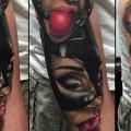Realistic Women Sleeve tattoo by Victoria Boaghi