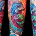 tatuaggio Braccio Uccello Ape di Twisted Anchor Tattoo