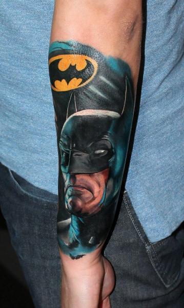 Arm Fantasy Batman Tattoo by Carlox Tattoo