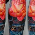 tatuaż Ręka Realistyczny Kwiat Diament przez Puedmag Custom Ink Tattoos