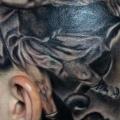 tatuaż Anioł Głowa przez Puedmag Custom Ink Tattoos
