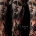 Heart Religious Madonna Sleeve tattoo by Puedmag Custom Ink Tattoos