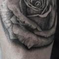 tatuaje Brazo Flor Rosa por Kipod Studio