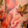 Arm Fuchs Aquarell tattoo von Kipod Studio