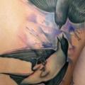 tatuaje Hombro Espalda Pájaro por Kipod Studio