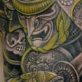 Schulter Japanische Samurai tattoo von Kipod Studio