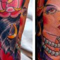 Arm Old School Gypsy tattoo by Fairlane Tattoo