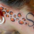 Neck Ghepard tattoo by Fairlane Tattoo