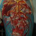 tatuaje Hombro Medusa por Kwadron Tattoo Gallery