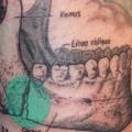 Arm Leuchtturm Totenkopf tattoo von On Point Tattoo