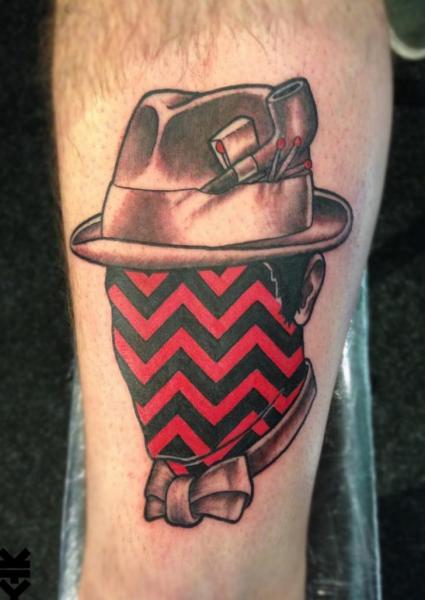 Calf Men Hat Tattoo by On Point Tattoo