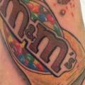 Realistische Fuß Süßigkeiten tattoo von On Point Tattoo