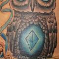 Side Owl Key tattoo by On Point Tattoo