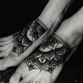Foot Geometric tattoo by Kostya Dvuhzerkalcev