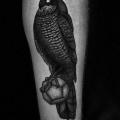 Leg Eagle tattoo by Kostya Dvuhzerkalcev