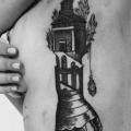tatuaje Lado Abstracto por Kostya Dvuhzerkalcev