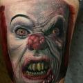 Arm Clown IT tattoo by Sacred Art Tattoo