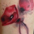 Arm Blumen Aquarell tattoo von Sacred Art Tattoo